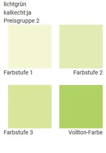 Wandfarben in lichtgrün